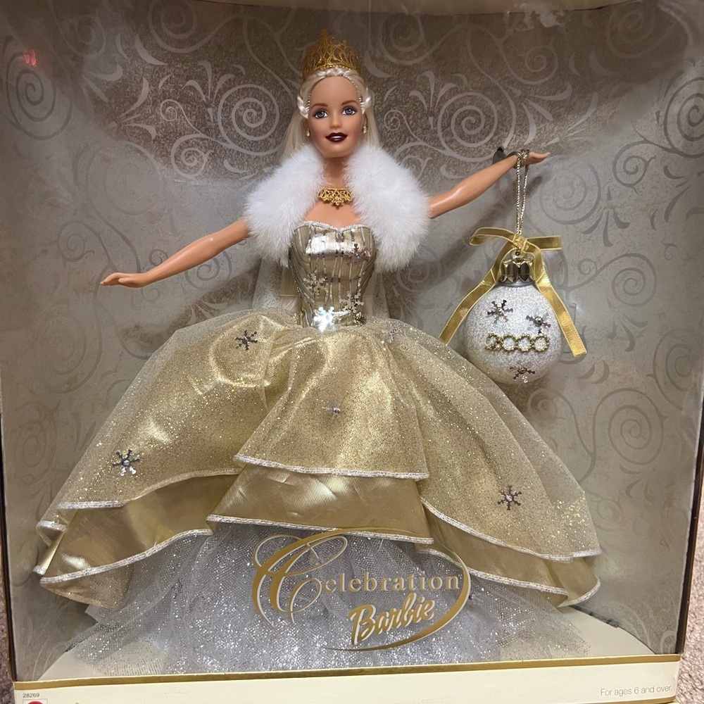 Celebration Barbie in Glittering Gold and White Gown
Special Edition 2000